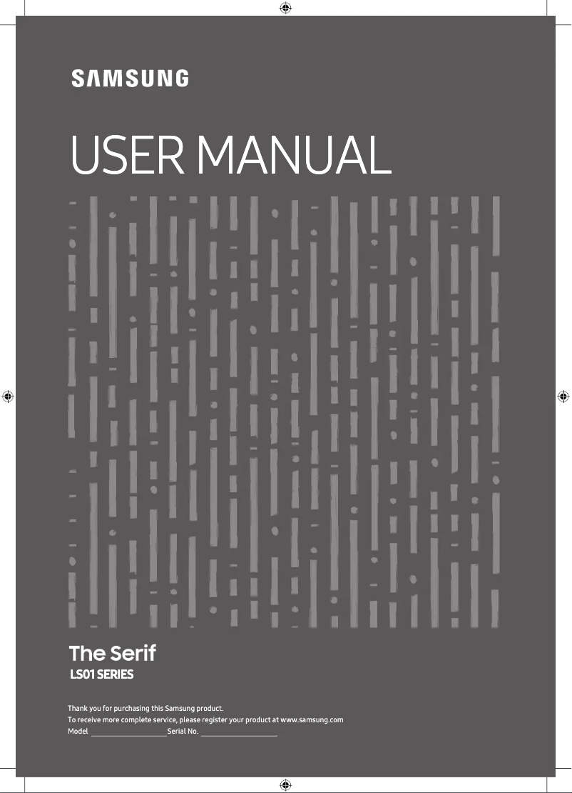 Page 1 de la notice Manuel utilisateur Samsung Serif QE43LS01R QLED