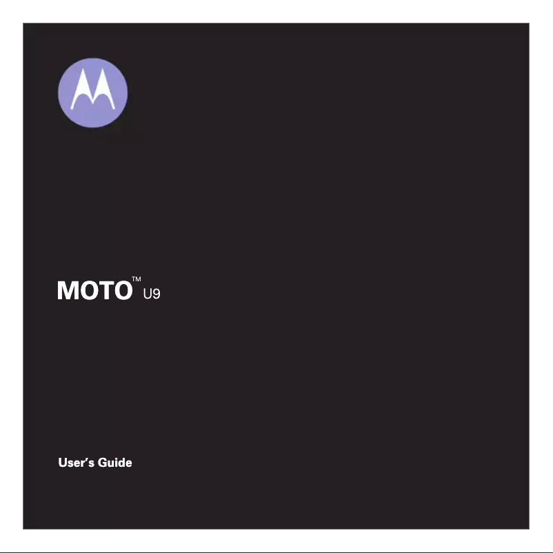 Image de la première page du manuel de l'appareil MotoJewel