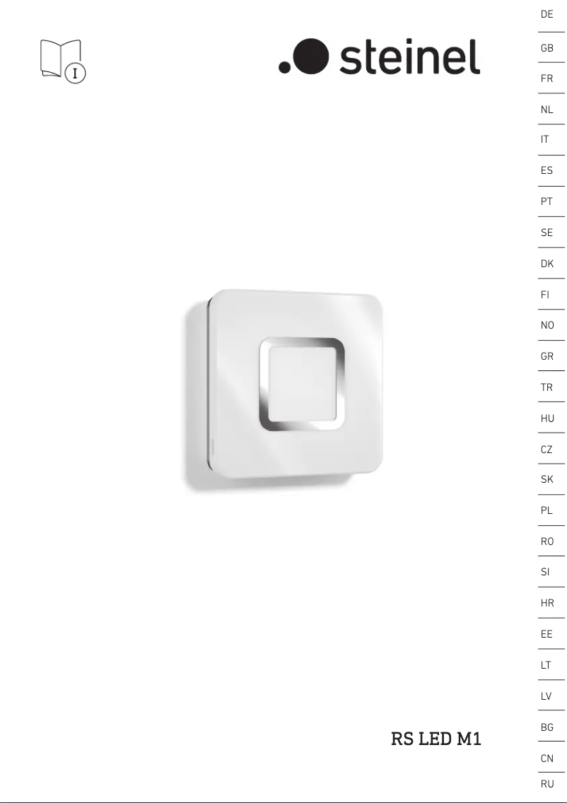 Page n°1 - Manuel utilisateur Steinel RS LED 1