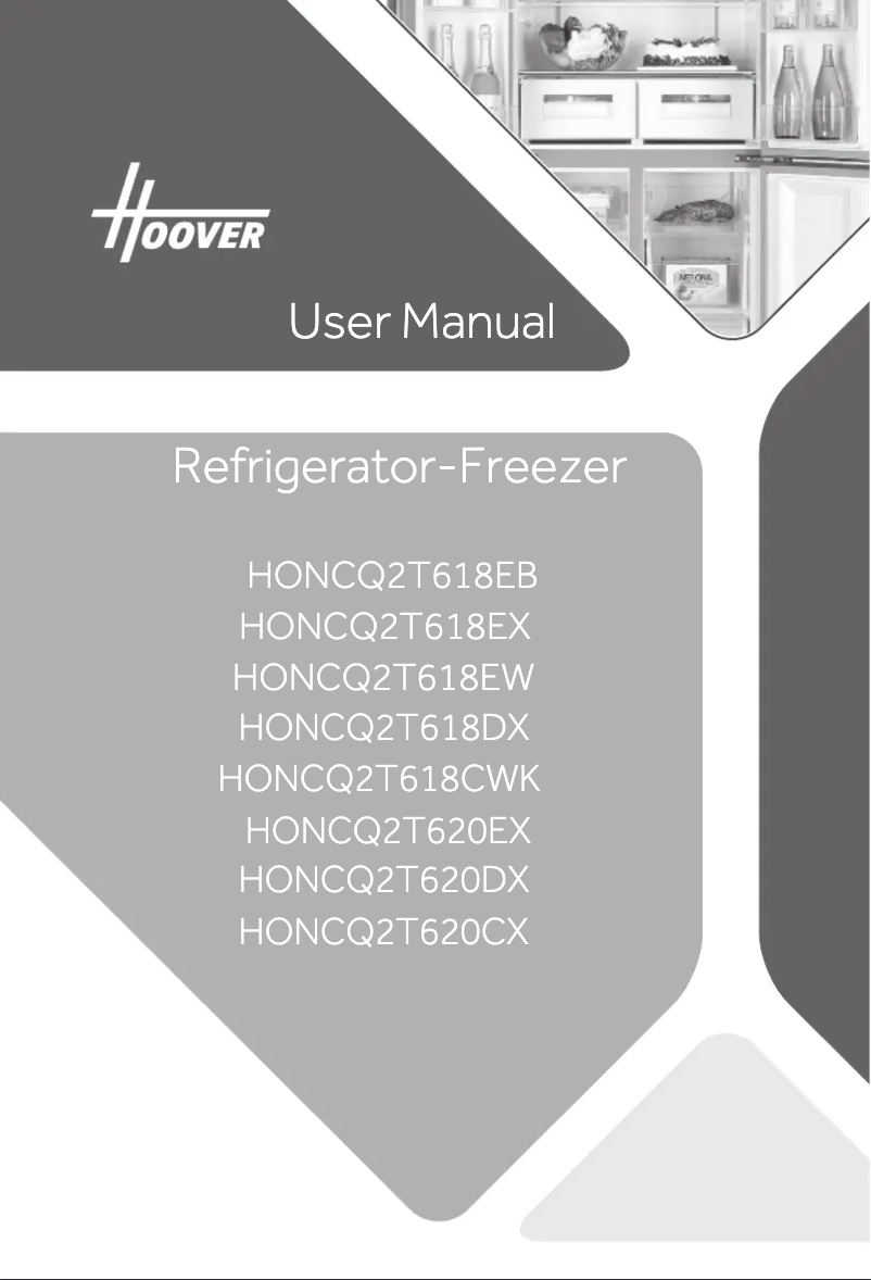 Page n°1 - Manuel utilisateur Hoover HONCQ2T618EXK