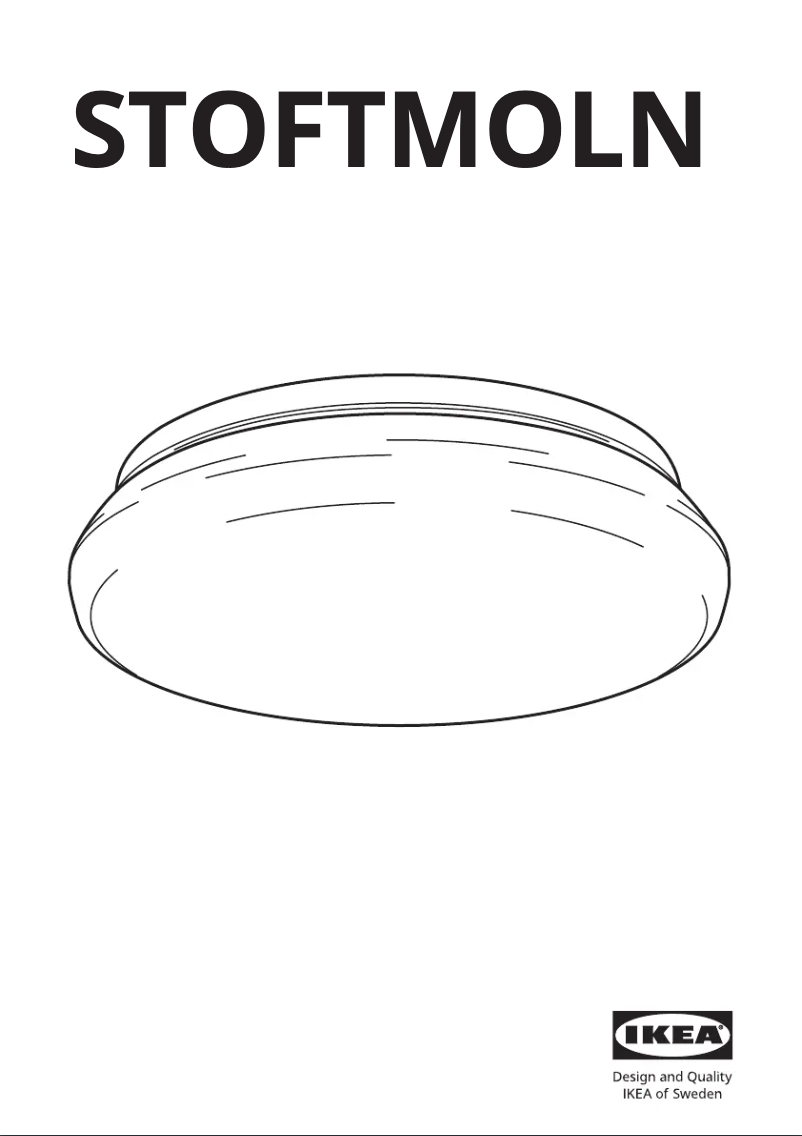 Page 1 de la notice Manuel utilisateur Ikea STOFTMOLN 205.055.46