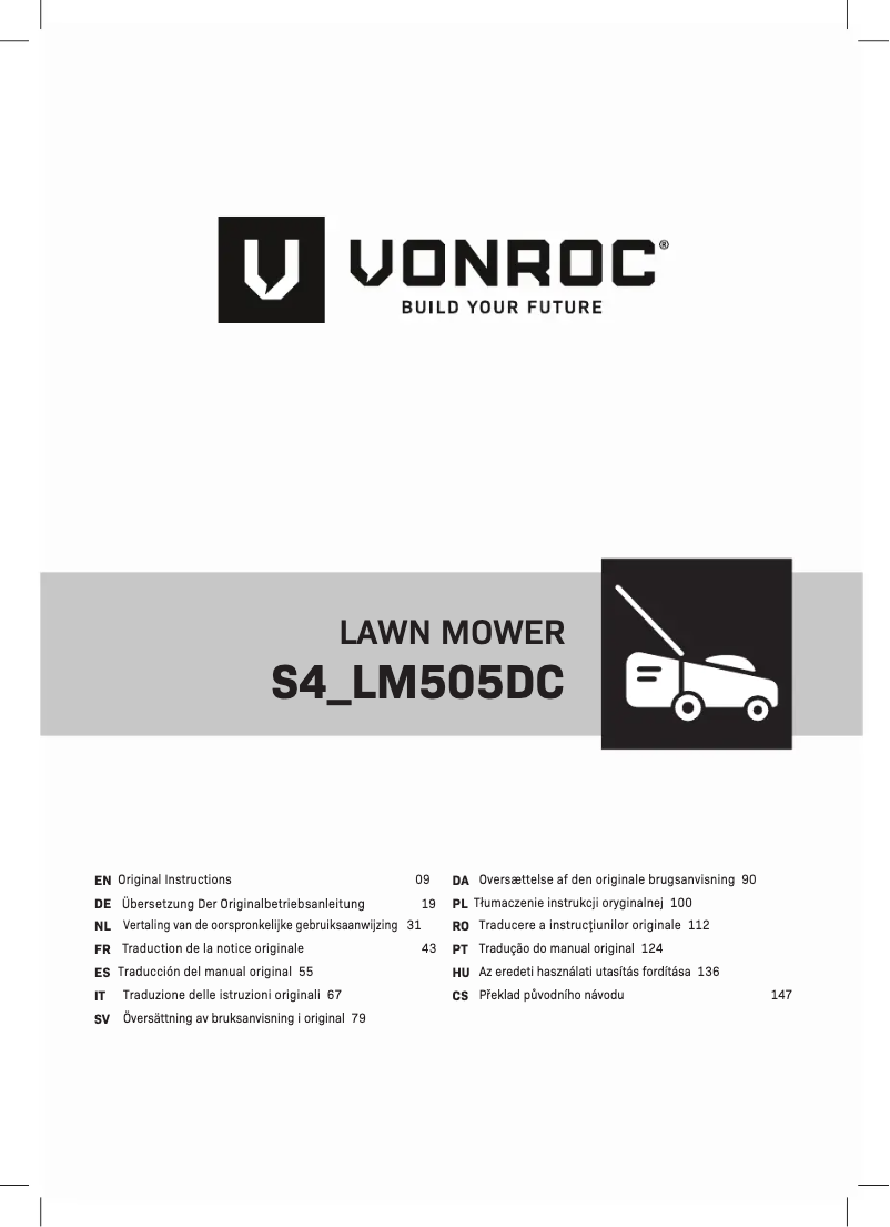 Page 1 de la notice Manuel utilisateur Vonroc S4_LM505DC