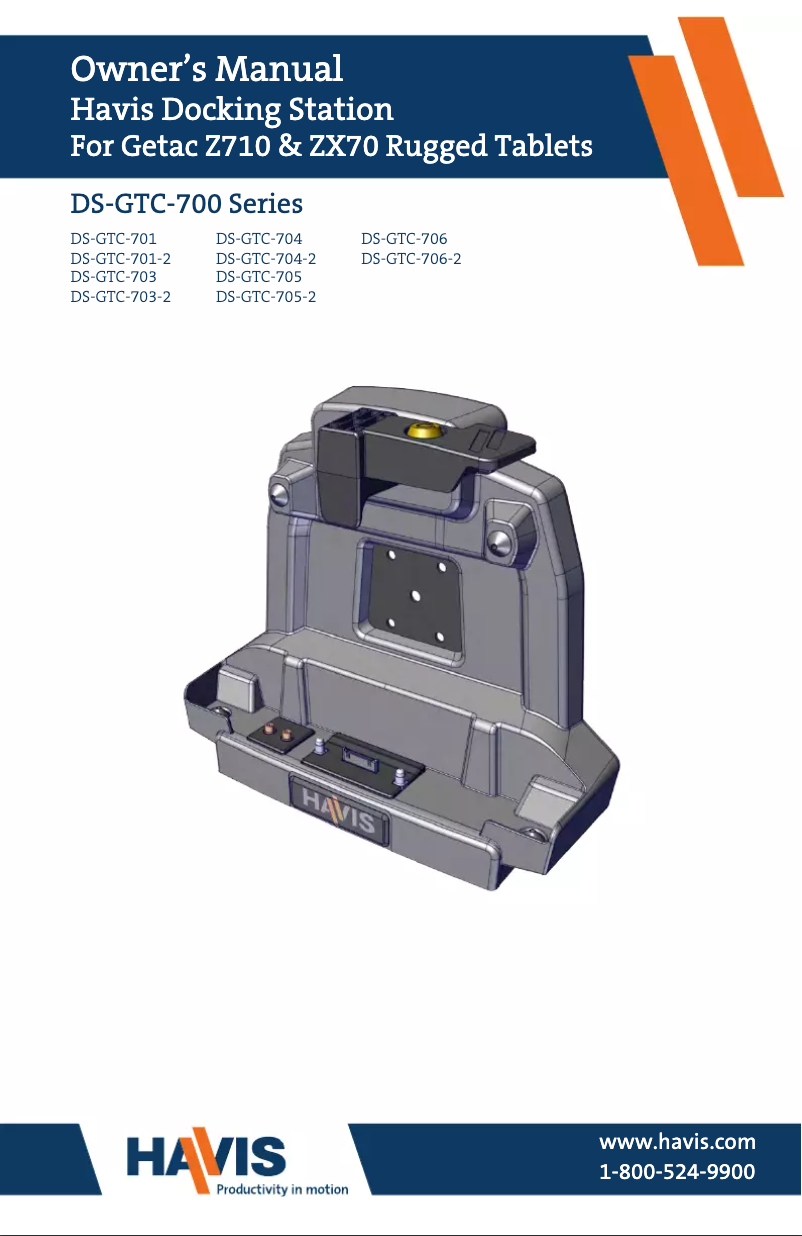Image de la première page du manuel de l'appareil DS-GTC-705-2