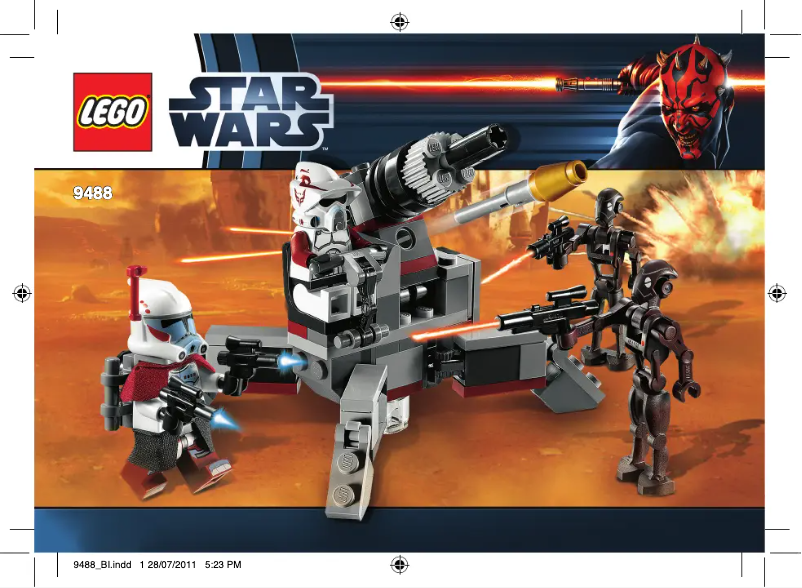 Page 1 de la notice Manuel utilisateur Lego Star Wars 9488