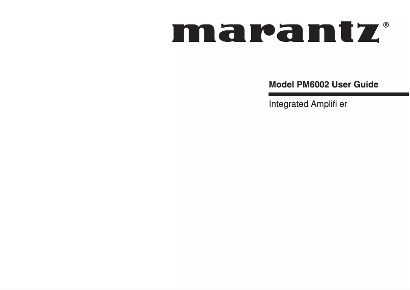 Imagen de la primera página del manual del dispositivo PM6002
