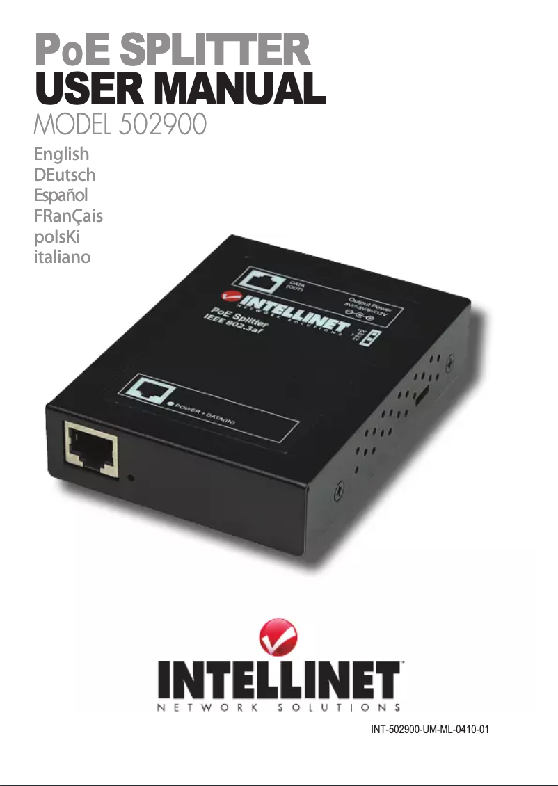 Página 1 del manual Manual de usuario Intellinet 502900
