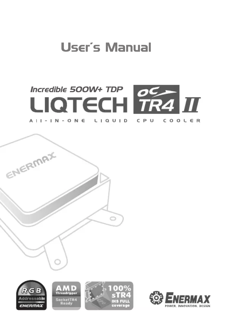 Página 1 del manual Manual de usuario Enermax Liqtech TR4 II 360 ELC-LTTRTO360