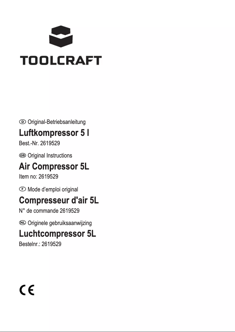 Page n°1 - Manuel utilisateur Toolcraft DC1090M
