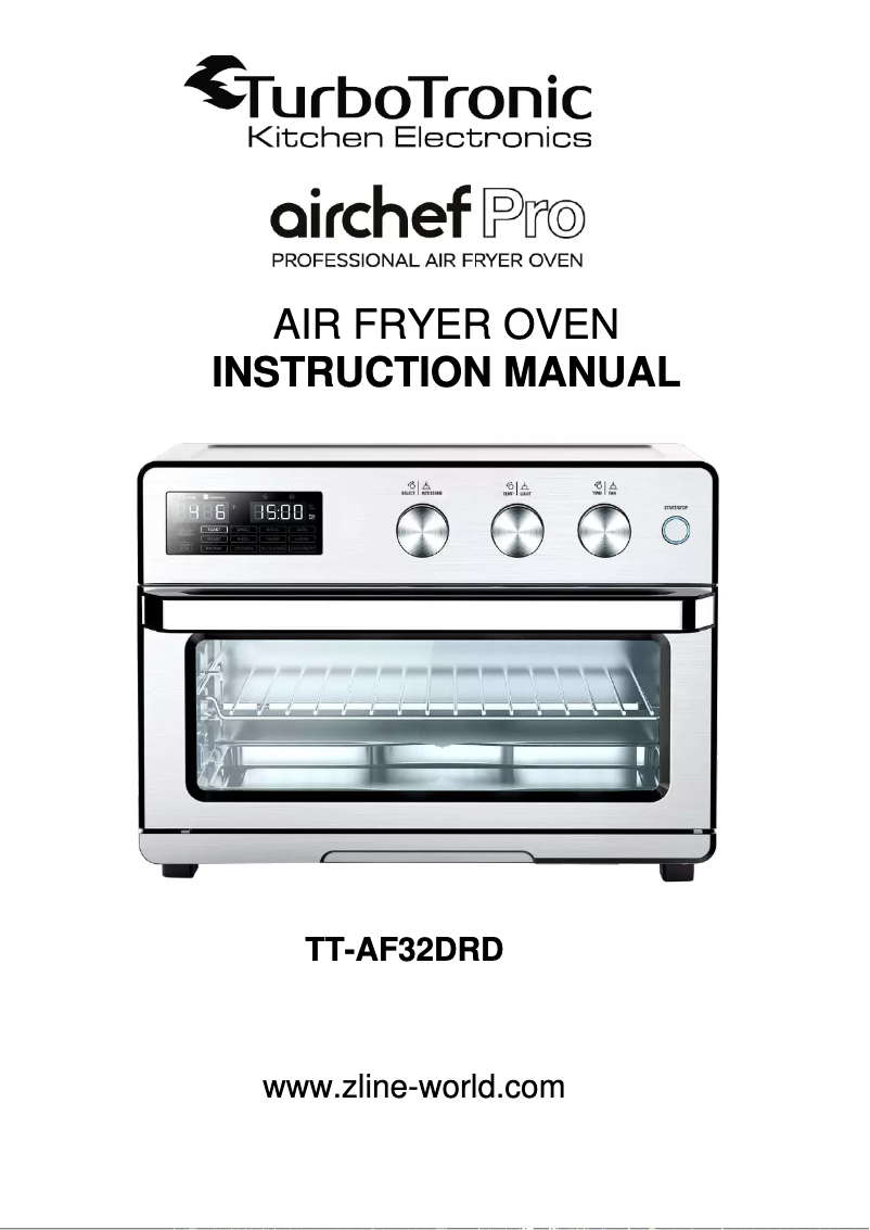 Image de la première page du manuel de l'appareil Airchef Pro TT-AF32DRD