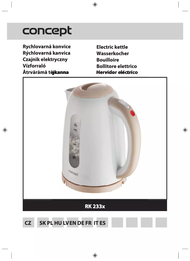 Page 1 de la notice Manuel utilisateur Concept RK2331