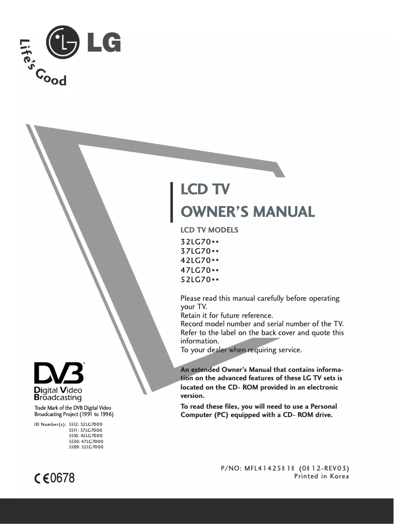 Página 1 del manual Manual de usuario LG 327000.AEU