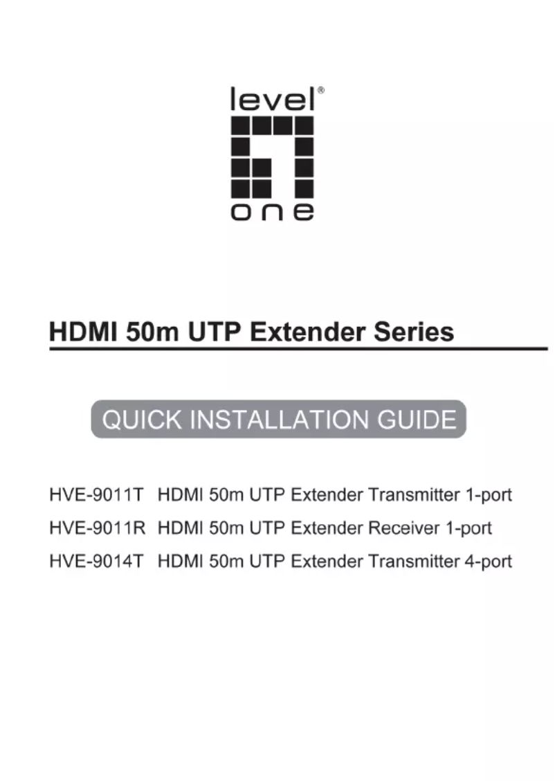 Page 1 de la notice Mode d'emploi LevelOne HVE-9010