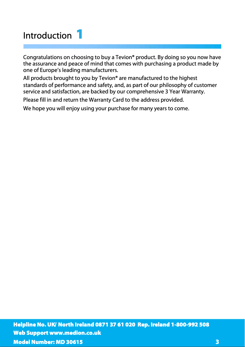 Page n°1 - Manuel utilisateur Medion LIFE P13016 (MD 30615)