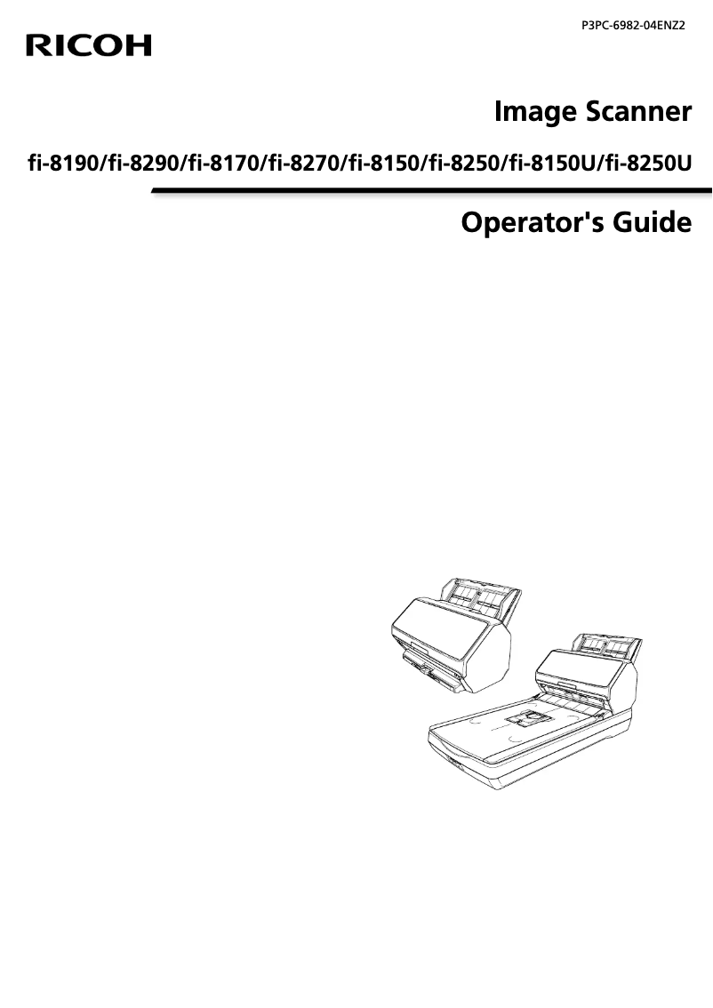 Page 1 de la notice Manuel utilisateur Ricoh fi-8150