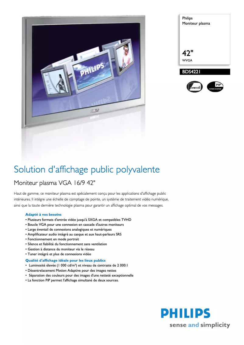 Image de la première page du manuel de l'appareil BDS4221