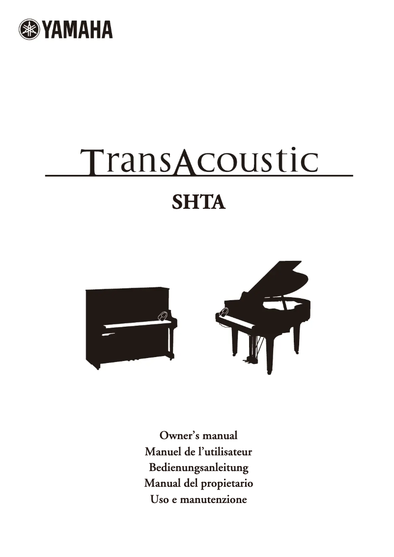 Page 1 de la notice Manuel utilisateur Yamaha TransAcoustic SHTA