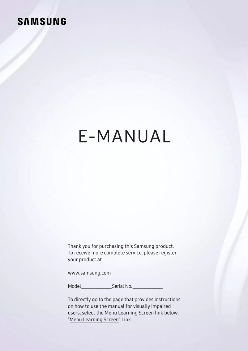 Page 1 de la notice Manuel utilisateur Samsung UN70RU7100P
