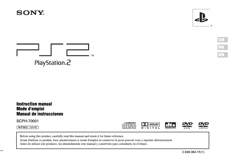 Página 1 del manual Manual de usuario Sony PS2