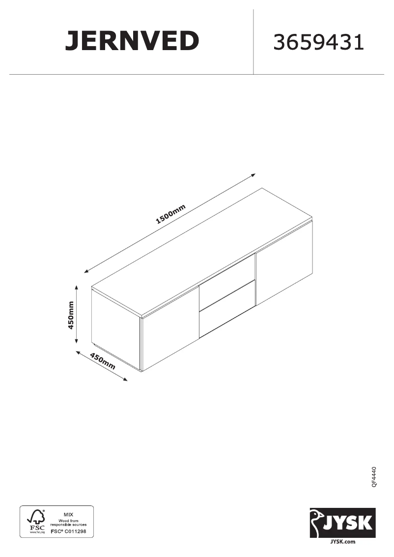 Image de la première page du manuel de l'appareil Jernved