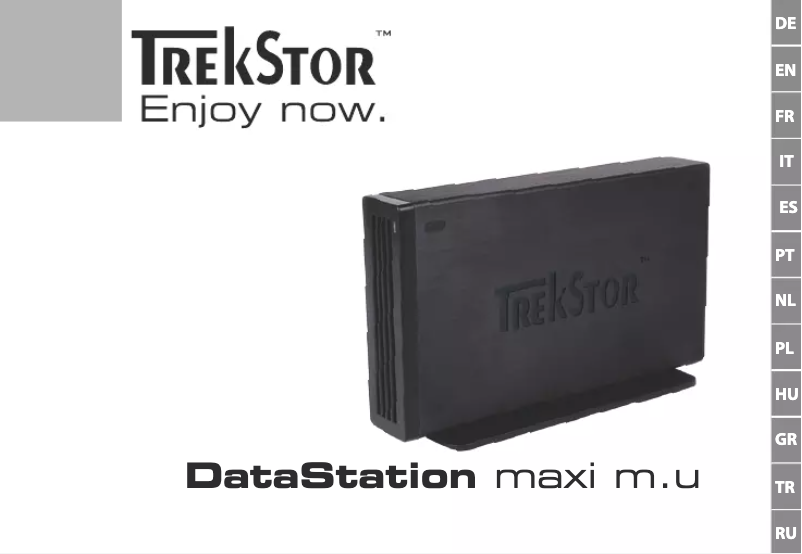Page n°1 - Manuel utilisateur TrekStor DataStation maxi m.u
