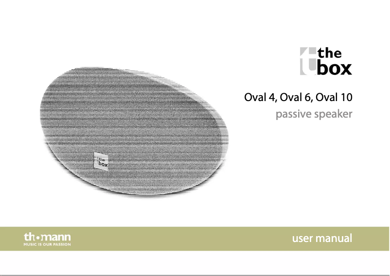Image de la première page du manuel de l'appareil Oval 6 White