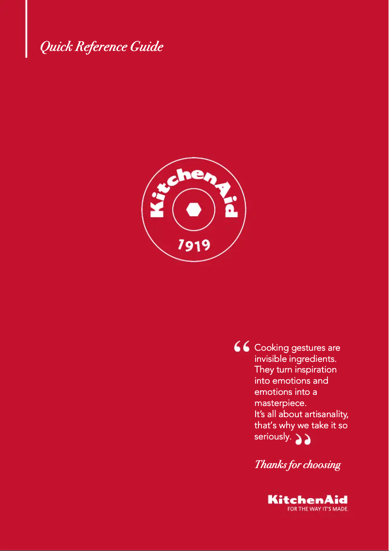 Página 1 del manual Manual de usuario KitchenAid KHIAS 10900