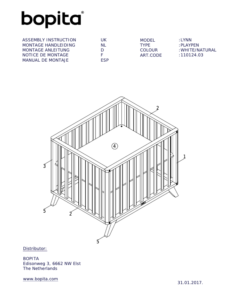 Image de la première page du manuel de l'appareil Lynn