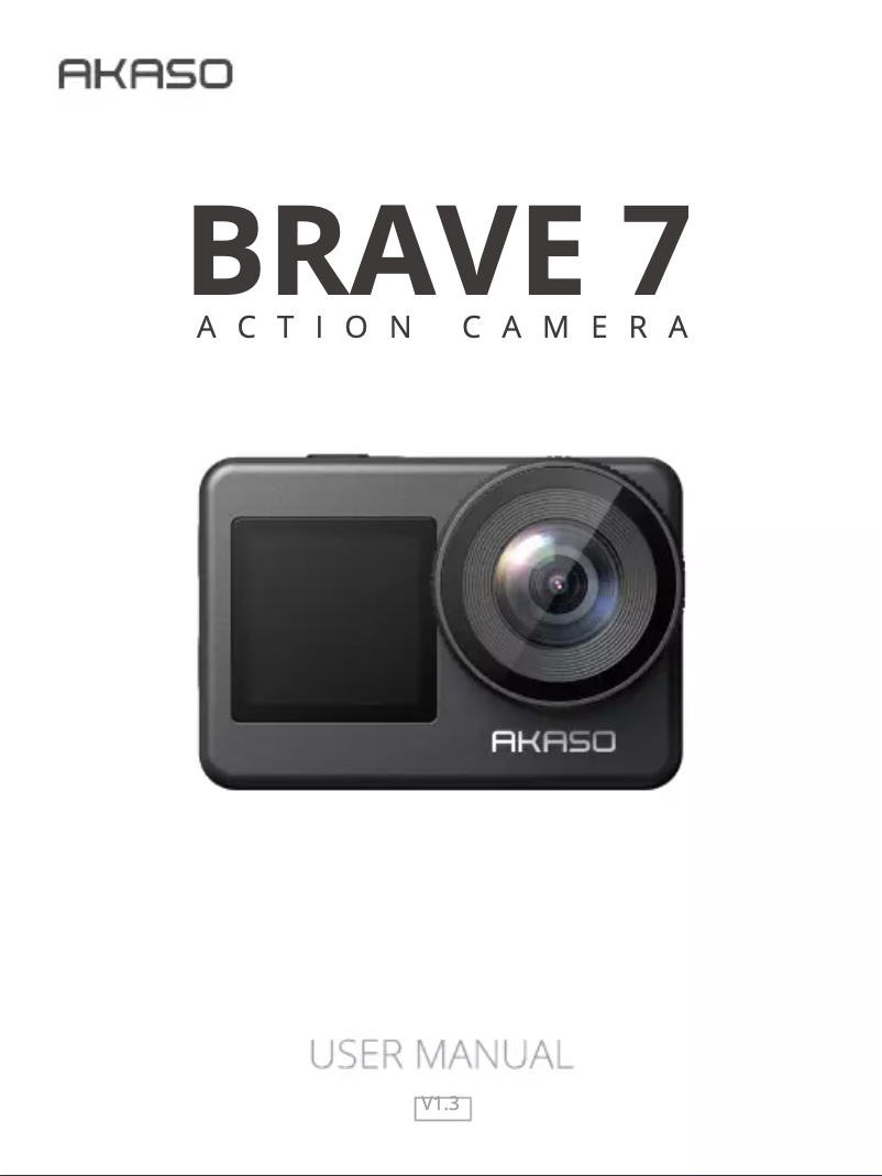 Page 1 de la notice Manuel utilisateur Akaso Brave 7