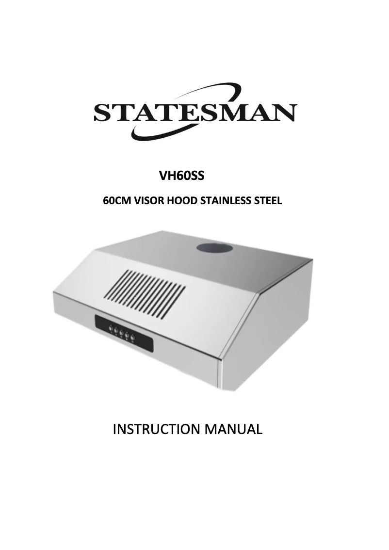 Page 1 de la notice Manuel utilisateur Statesman VH60SS