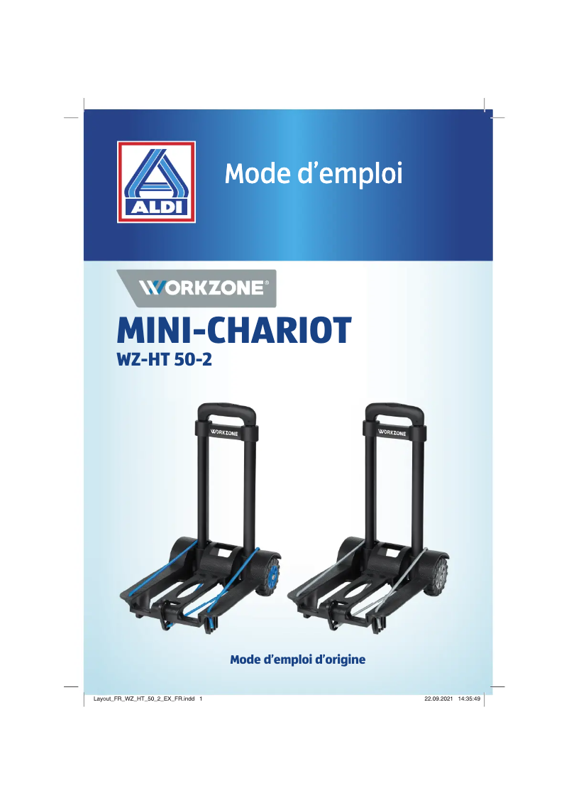 Page 1 de la notice Manuel utilisateur Workzone WZ-HT 50-2