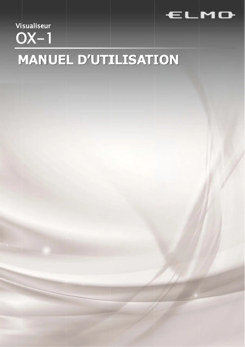 Page n°1 - Manuel utilisateur Elmo OX-1