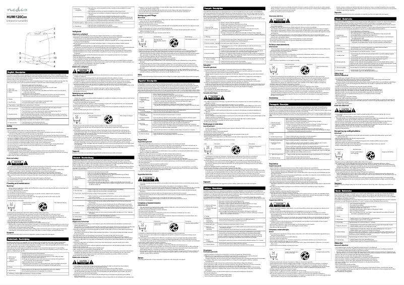 Image de la première page du manuel de l'appareil HUMI120CWT