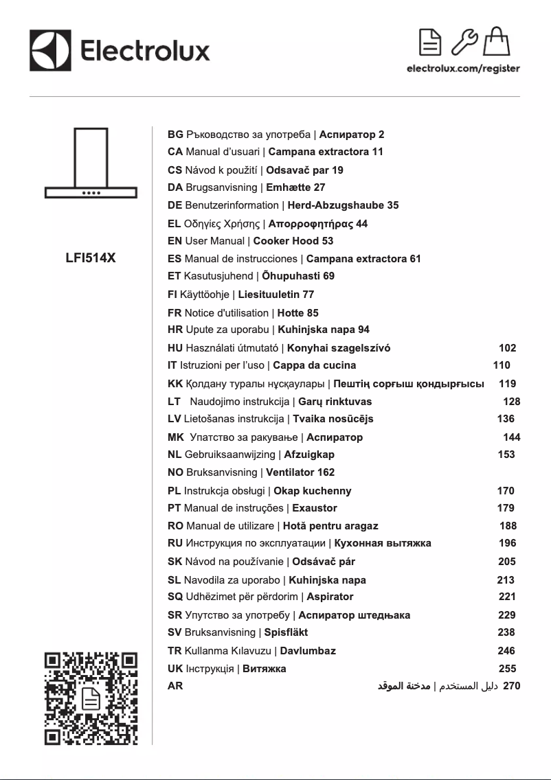 Image de la première page du manuel de l'appareil LFI514X