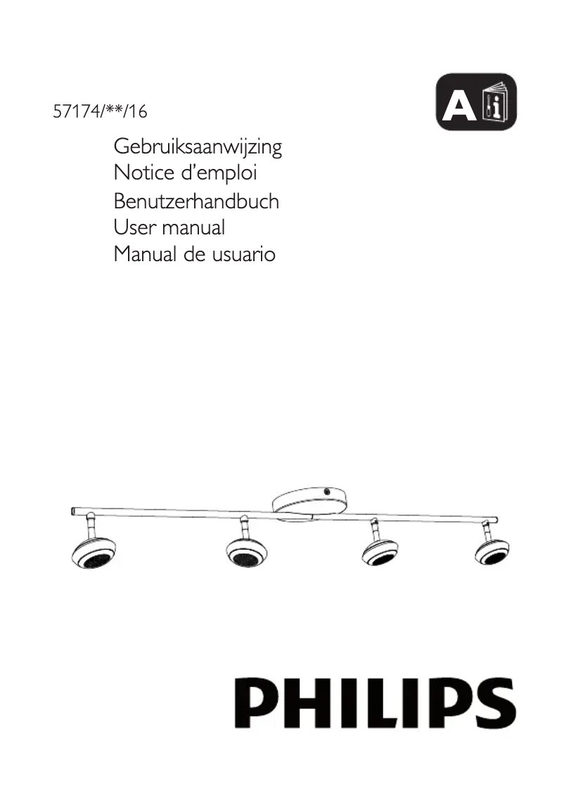 Page 1 de la notice Manuel utilisateur Philips myLiving 57174/44/16