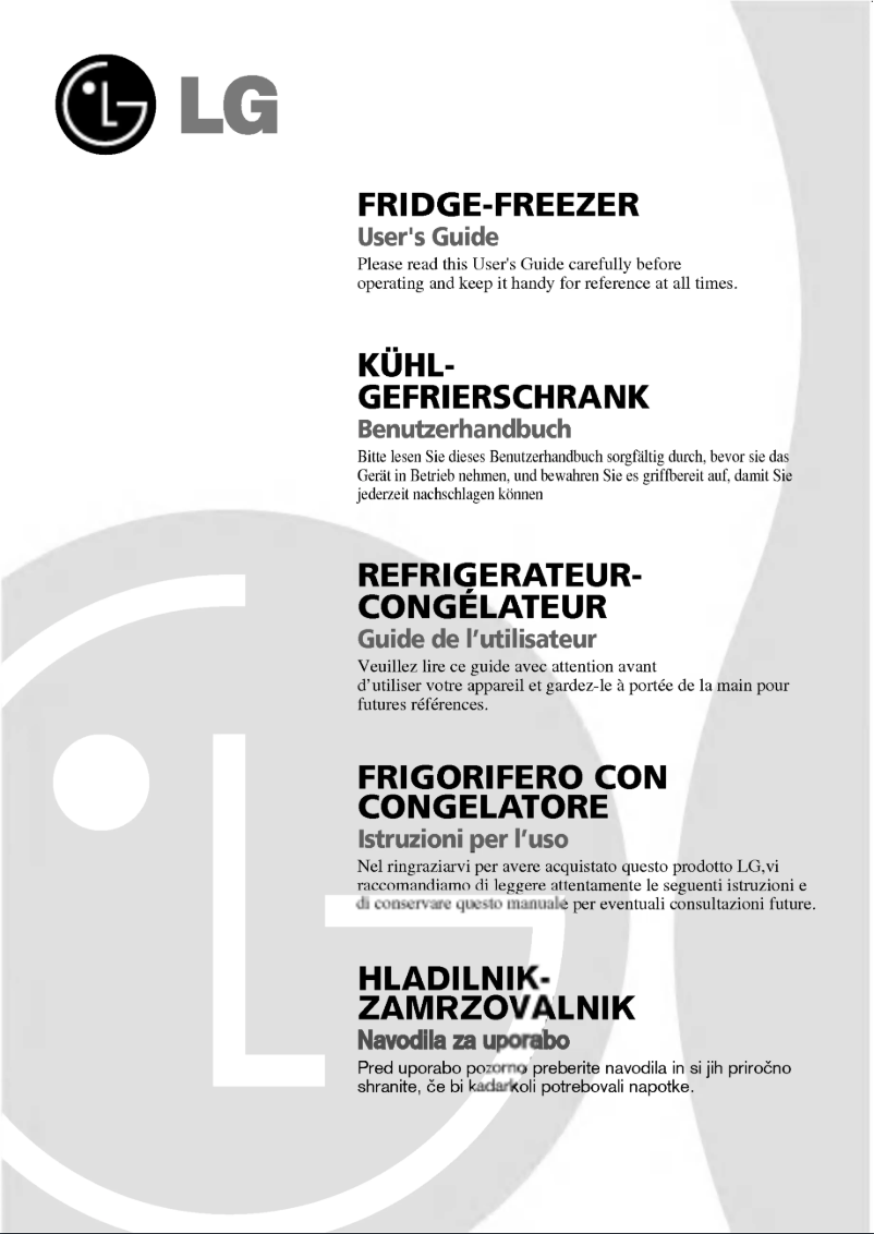 Image de la première page du manuel de l'appareil GR-439BLQA