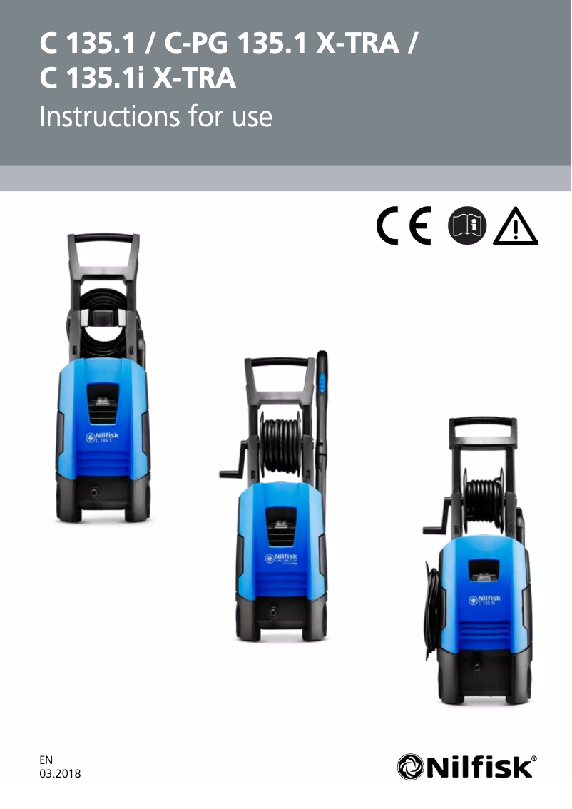 Page n°1 - Manuel utilisateur Nilfisk C 135.1