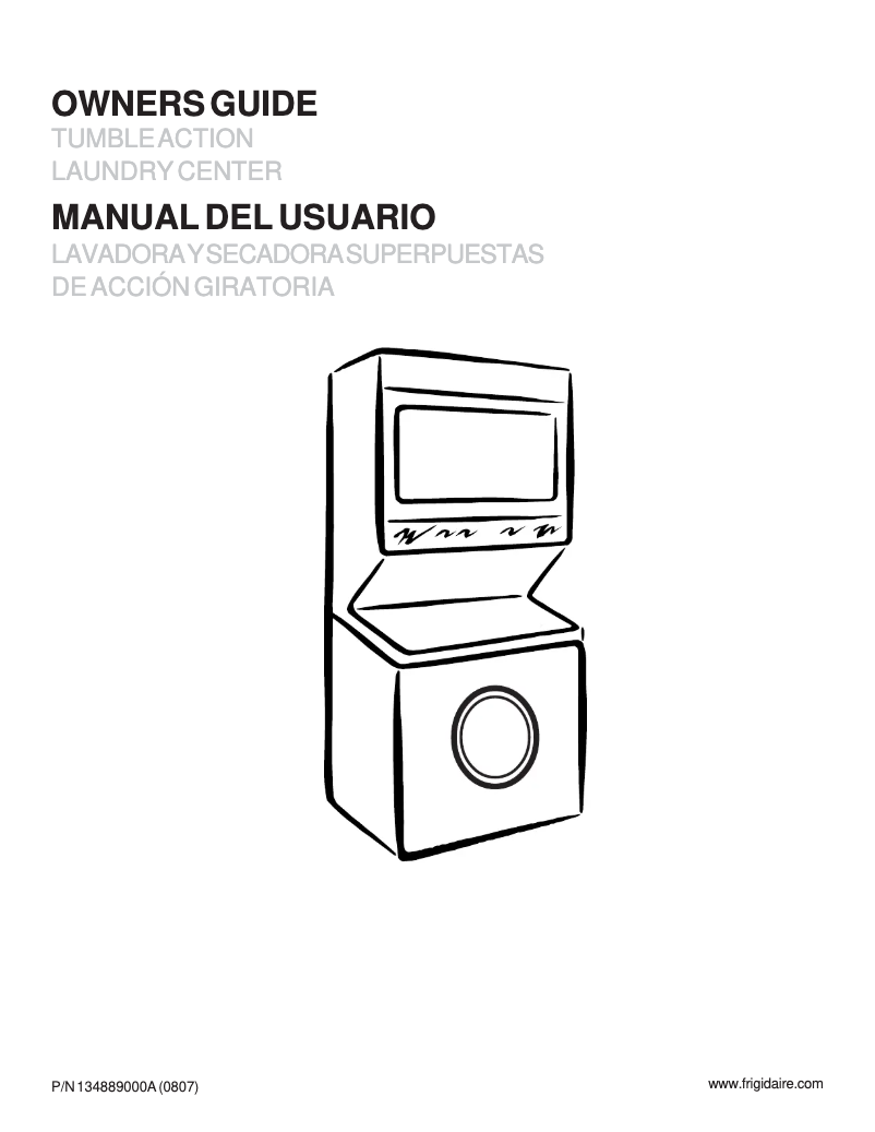 Page 1 de la notice Manuel utilisateur Frigidaire GLGH1642FS