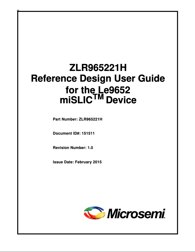 Imagen de la primera página del manual del dispositivo LE9652