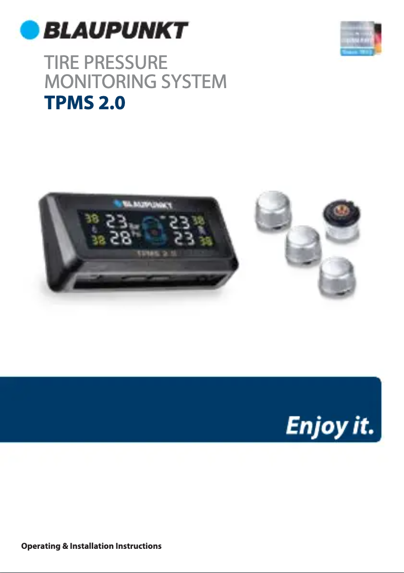 Page n°1 - Manuel utilisateur Blaupunkt TPMS 2.0