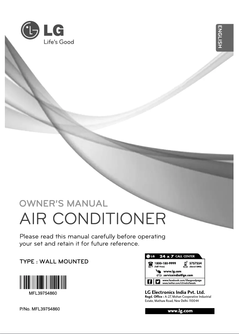 Page 1 de la notice Manuel utilisateur LG LSN3ES5V