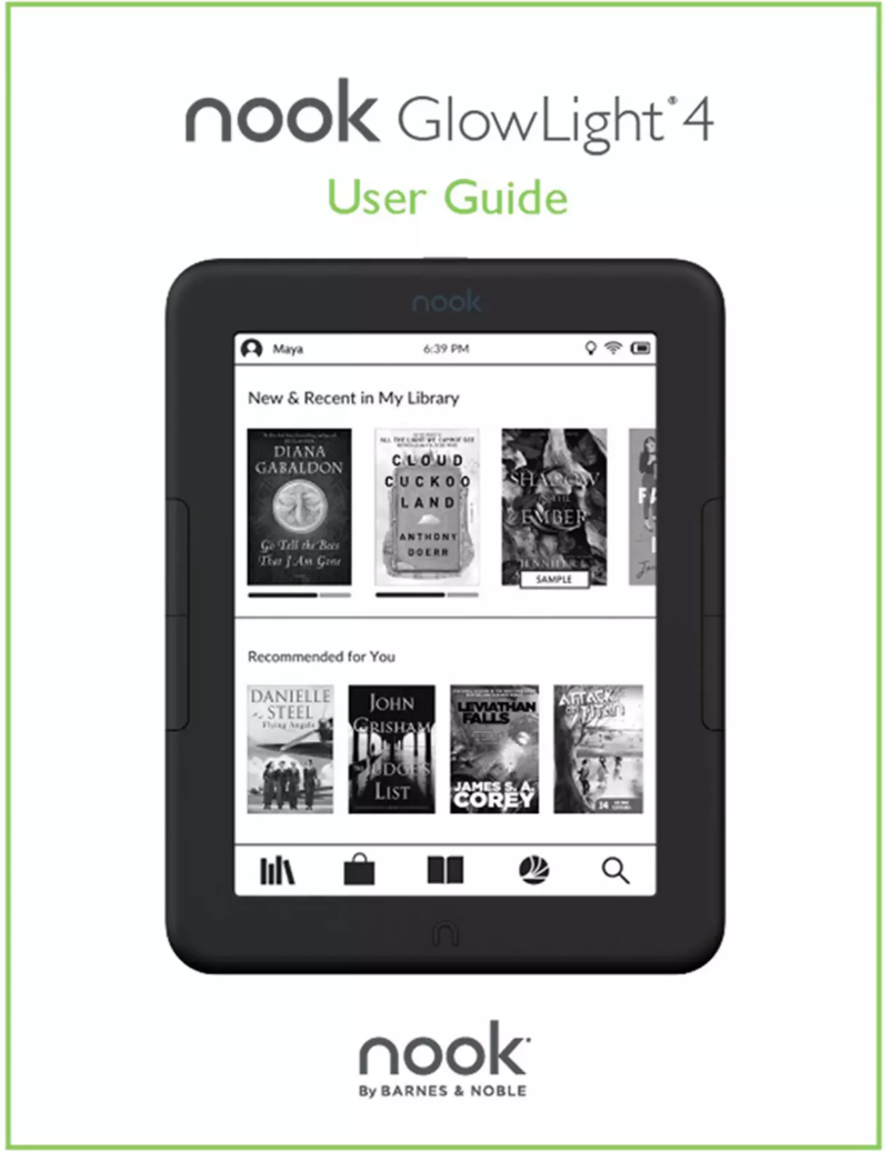 Page n°1 - Manuel utilisateur Barnes & Noble Nook GlowLight 4