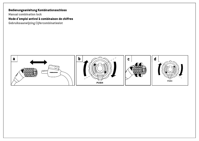 Página 1 del manual Manual de usuario Trelock KS 320