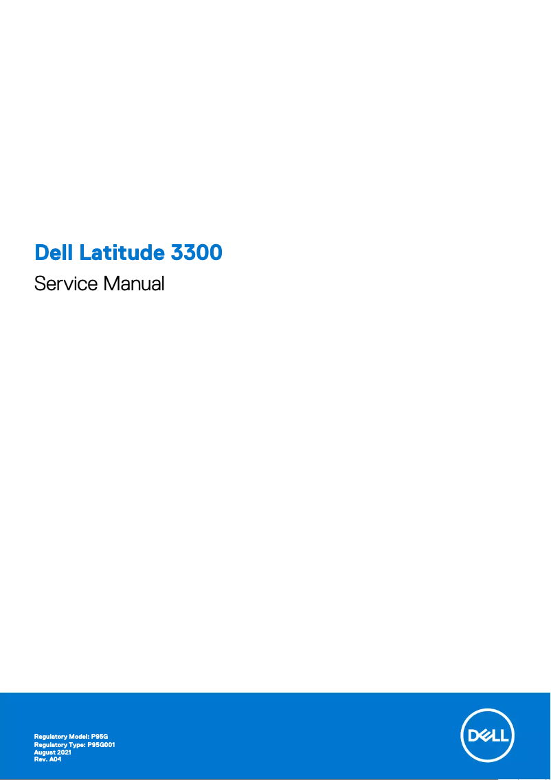 Page n°1 - Manuel utilisateur Dell Latitude 3300