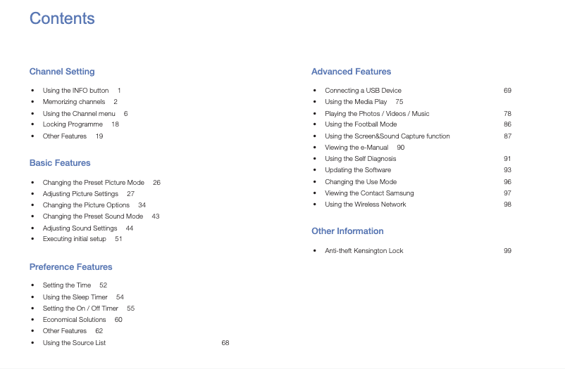 Page 1 de la notice Manuel utilisateur Samsung UA32H4100AJ