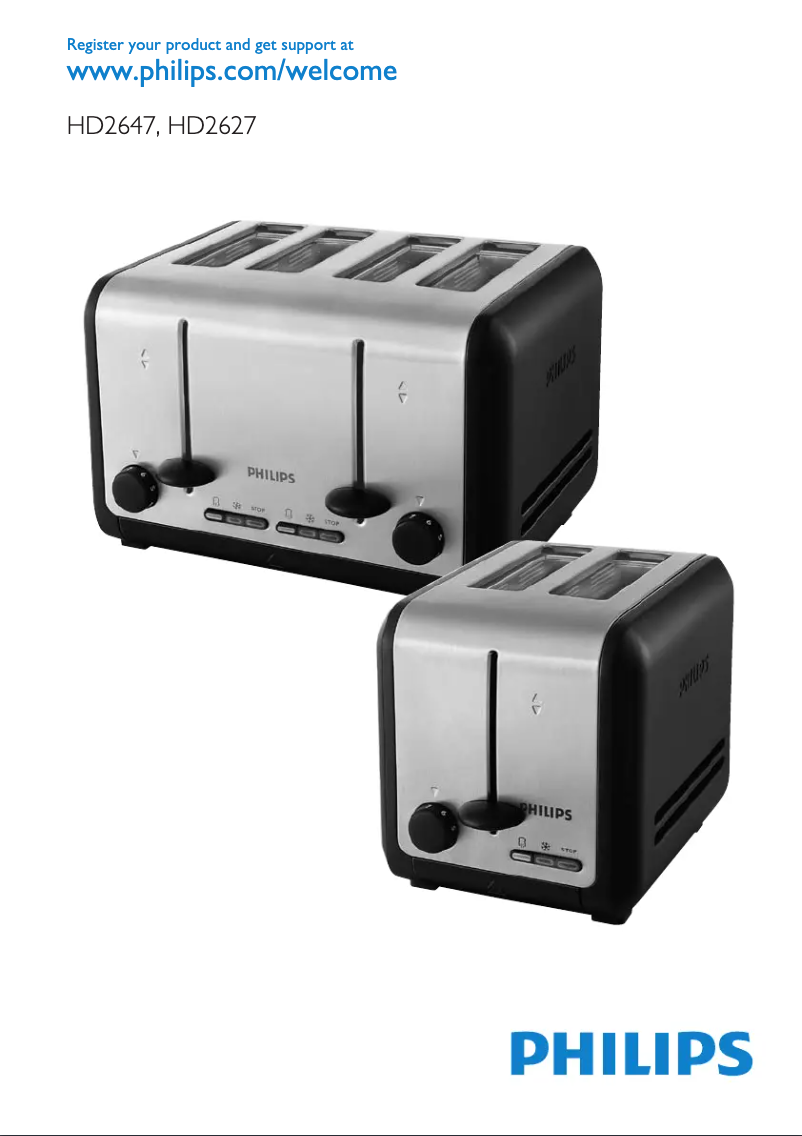 Page 1 de la notice Manuel utilisateur Philips HD2647