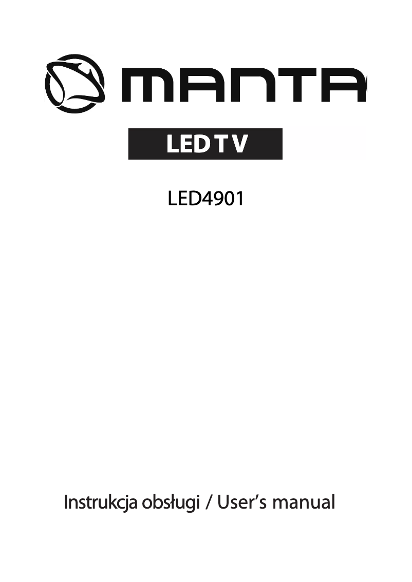 Page 1 de la notice Manuel utilisateur Manta LED4901