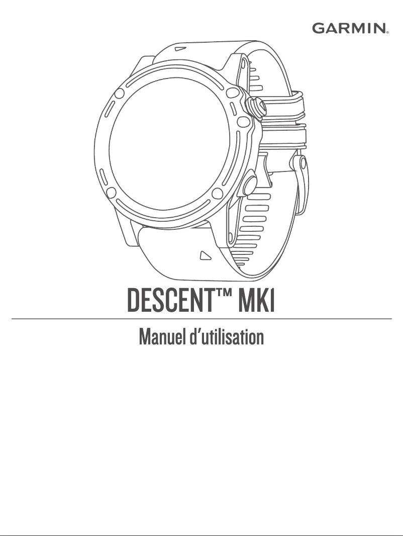 Page 1 de la notice Manuel utilisateur Garmin Descent Mk1