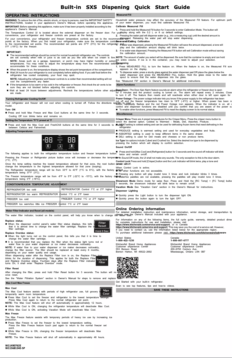 Imagen de la primera página del manual del dispositivo KBSN708MPA