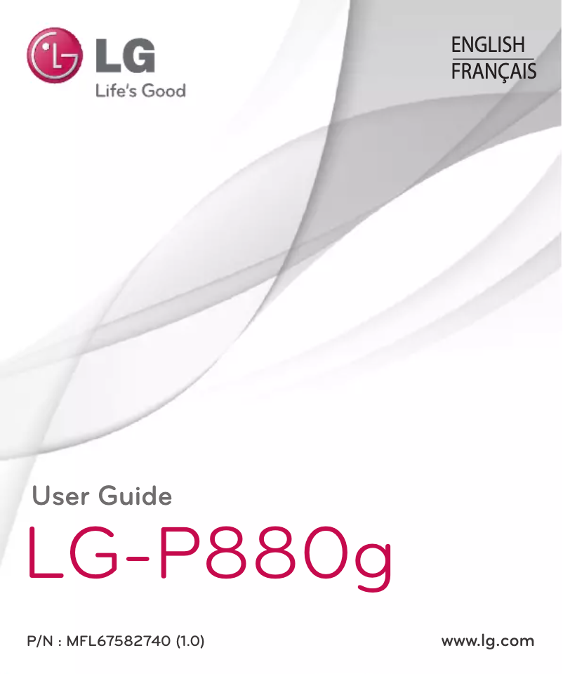 Page n°1 - Manuel utilisateur LG P880