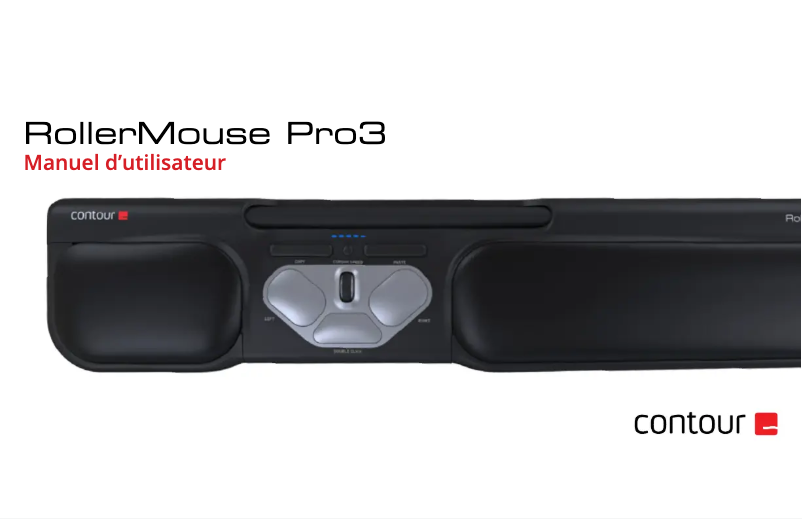 Page 1 de la notice Manuel utilisateur Contour Design RollerMouse Pro3 Plus